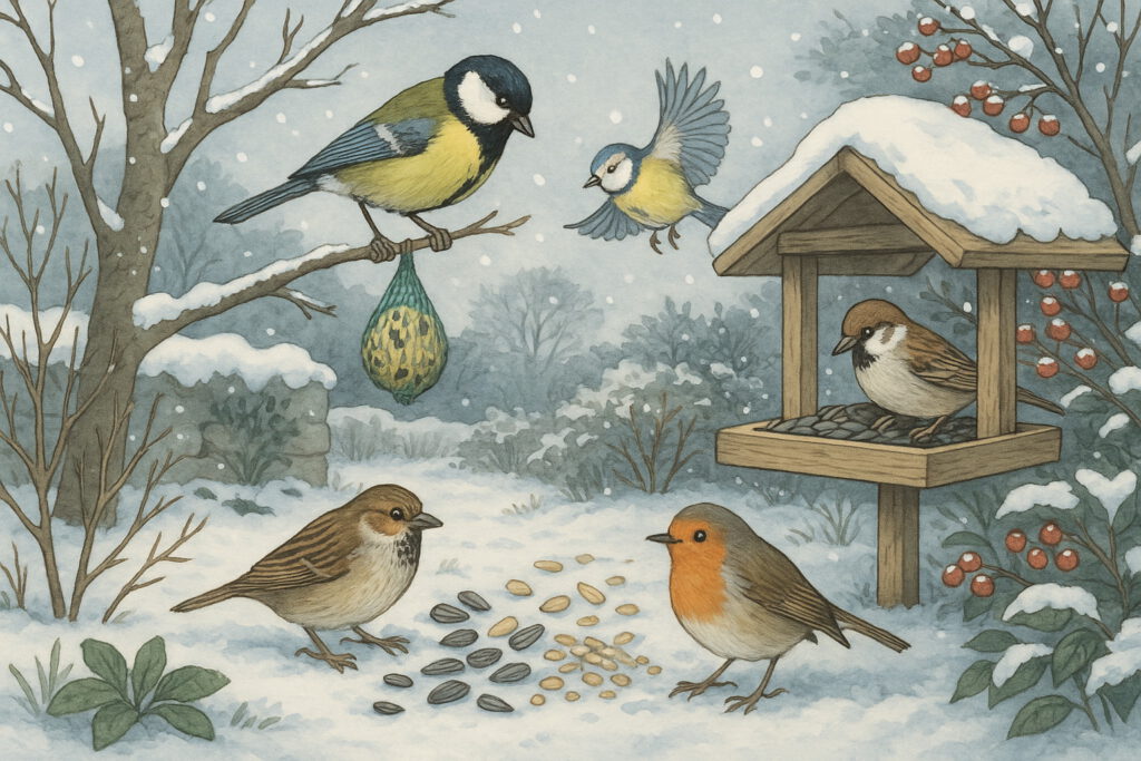 Gartenvögel im Winter, credit: Thomas Malz
