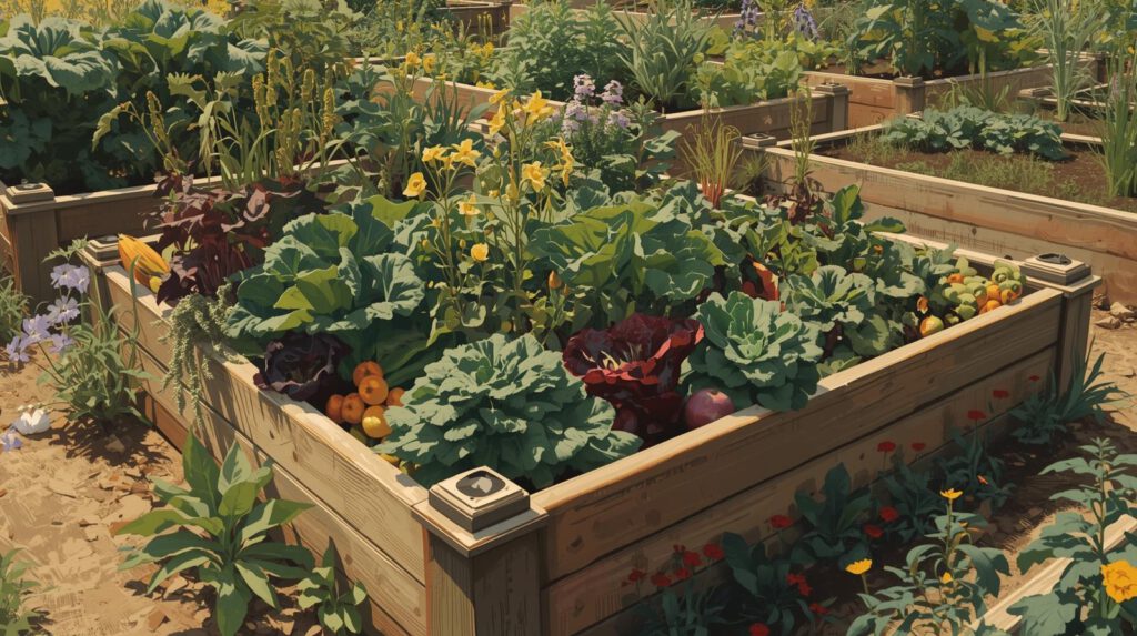 Hochbeet im Garten. ©: Thomas Malz